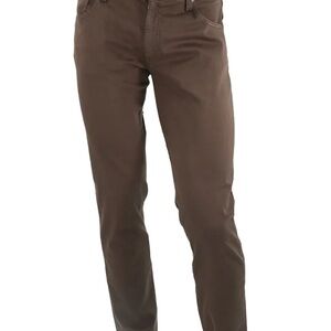 Men's ALBERTO Luxury Jeans | Size 36W 34L | STONE Stretch Colored Denim Tobacco